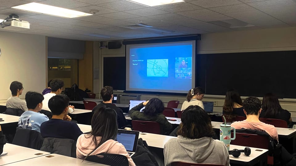 Students attending a CUXR information session